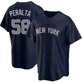 Men's New York Yankees Nike Wandy Peralta Alternate Navy Player Jersey